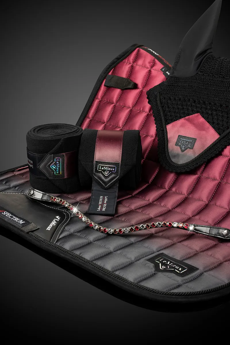 LeMieux Spectrum Saddlepad in Close Contact Mulberry-4